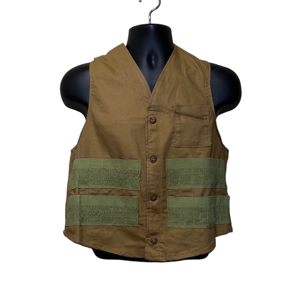 Vintage 50s JC Higgins Hunting Vest w/Shotgun Shell Holders~SEARS~sz 42